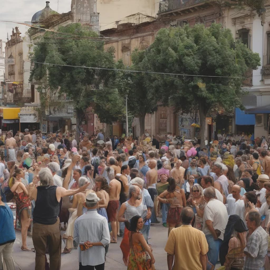 FIESTA POR LA VIDA (imagen generada por IA)